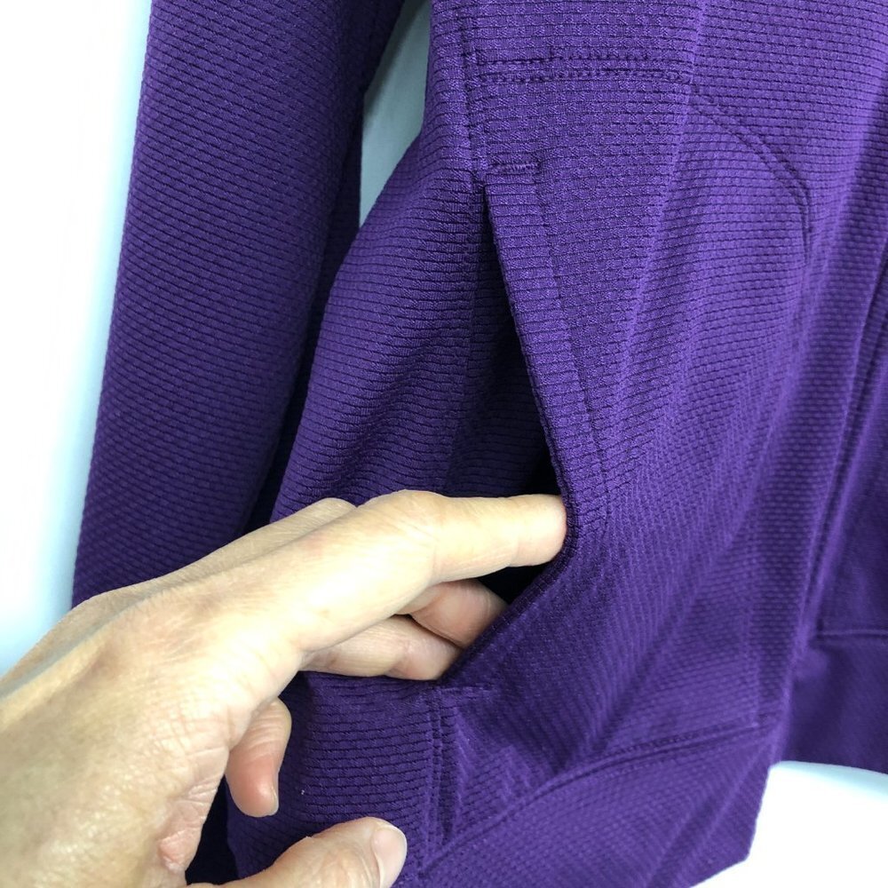 Hyba  Purple lightweight athletic zip hoodie size M - Picture 9 of 16